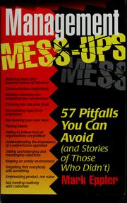 Cover of: Management mess-ups by Mark Eppler