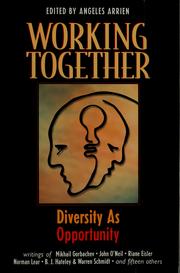 Cover of: Working together: diversity as opportunity