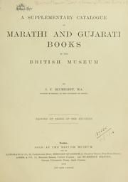 Cover of: Catalogue of Marathi and Gujarati printed books in the library of the British Museum by British Museum. Department of Oriental Printed Books and Manuscripts.