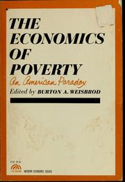 Cover of: The economics of poverty by Burton Allen Weisbrod