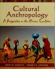 Cover of: Cultural anthropology by Emily A. Schultz