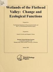 Cover of: Wetlands of the Flathead Valley by Karen Rachel Newlon