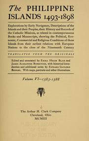 Cover of: The Philippine islands, 1493-1803 by Emma Helen Blair