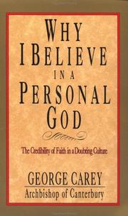 Cover of: Why I Believe in a Personal God
