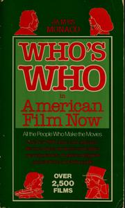 Cover of: Who's who in American film now