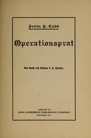 Cover of: Operationsprat