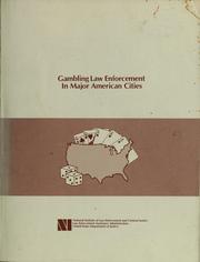 Cover of: Gambling law enforcement in major American cities