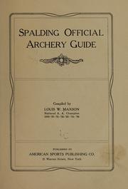 Cover of: Spalding official archery guide