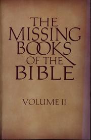 Cover of: The missing books of the Bible