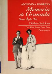 Cover of: Memoria de Granada: Manuel Angeles Ortiz, Federico García Lorca