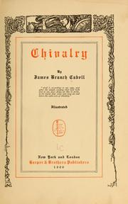 Cover of: Chivalry: illustrated