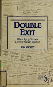 Cover of: Double exit: when aging couples commit suicide together