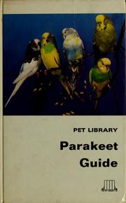 Cover of: Pet Library's parakeet guide by Cyril H. Rogers