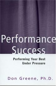 Cover of: Performance Success  by Don Greene