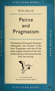 Cover of: Peirce and pragmatism