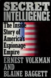 Cover of: Secret intelligence