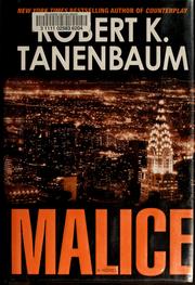 Cover of: Malice by Robert Tanenbaum