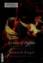 Cover of: Crimes of passion by Howard Engel