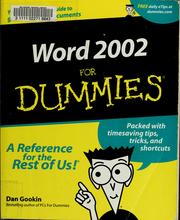 Cover of: Word 2002 for dummies