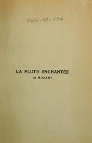 Cover of: La flûte enchantée de Mozart