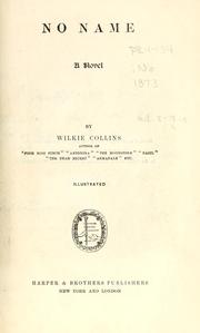 Cover of: No name. by Wilkie Collins