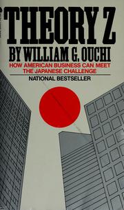 Cover of: Theory Z: how American business can meet the Japanese challenge
