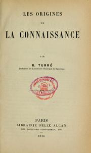 Cover of: Les origines de la connaissance