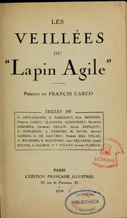 Cover of: Les veillées du "Lapin agile"