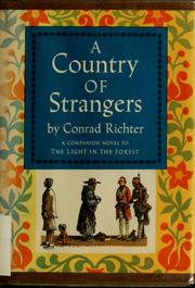 Cover of: A country of strangers.