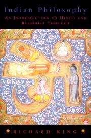 Cover of: Indian philosophy: an introduction to Hindu and Buddhist thought