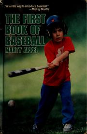 Cover of: The first book of baseball