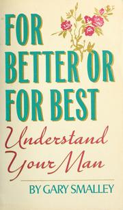 Cover of: For better or for best