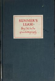 Cover of: Summer's lease; autobiography, 1901-1938