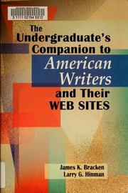 Cover of: The undergraduate's companion to American writers and their web sites