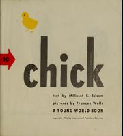 Cover of: Egg to chick