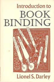Cover of: Introduction to Book Binding by Lionel S. Darley