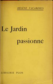 Cover of: Le jardin passionné