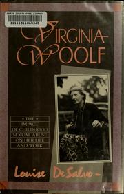 Cover of: Virginia Woolf by Louise A. DeSalvo