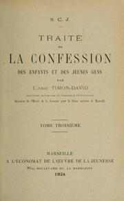 Cover of: Traité de la confession des enfants et des jeunes gens