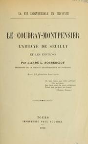 Cover of: Le Coudray-Montpensier, l'abbaye de Seuilly et les environs