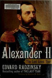 Cover of: Alexander II: the last great tsar