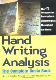 Cover of: Handwriting analysis