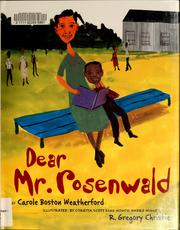 Cover of: Dear Mr. Rosenwald