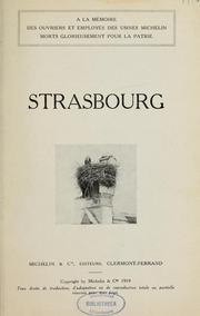 Cover of: Strasbourg by 