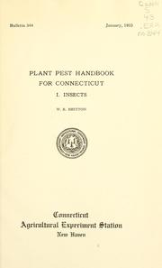 Cover of: Plant pest handbook for Connecticut