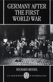 Cover of: Germany after the First World War by Richard Bessel