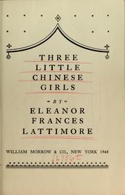 Cover of: Three little Chinese girls.
