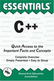 Cover of: The essentials of C++