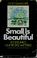 Cover of: Small is beautiful