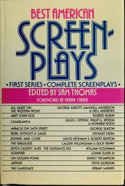 Cover of: Best American screenplays